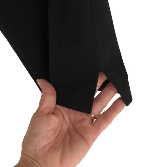 Eileen Fisher Pants Organic Cotton Tapered Black Size Medium - Picture 4 of 10